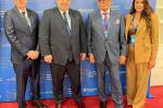 Η πρόεδρος του Επιμελητηρίου Ξάνθης κα Μαλλιαρουδάκη με τον Πρόεδρο των Ευρωεπιμελητηρίων κ. Dlouly και τον Γενικό Διευθυντή  κ. Butlers